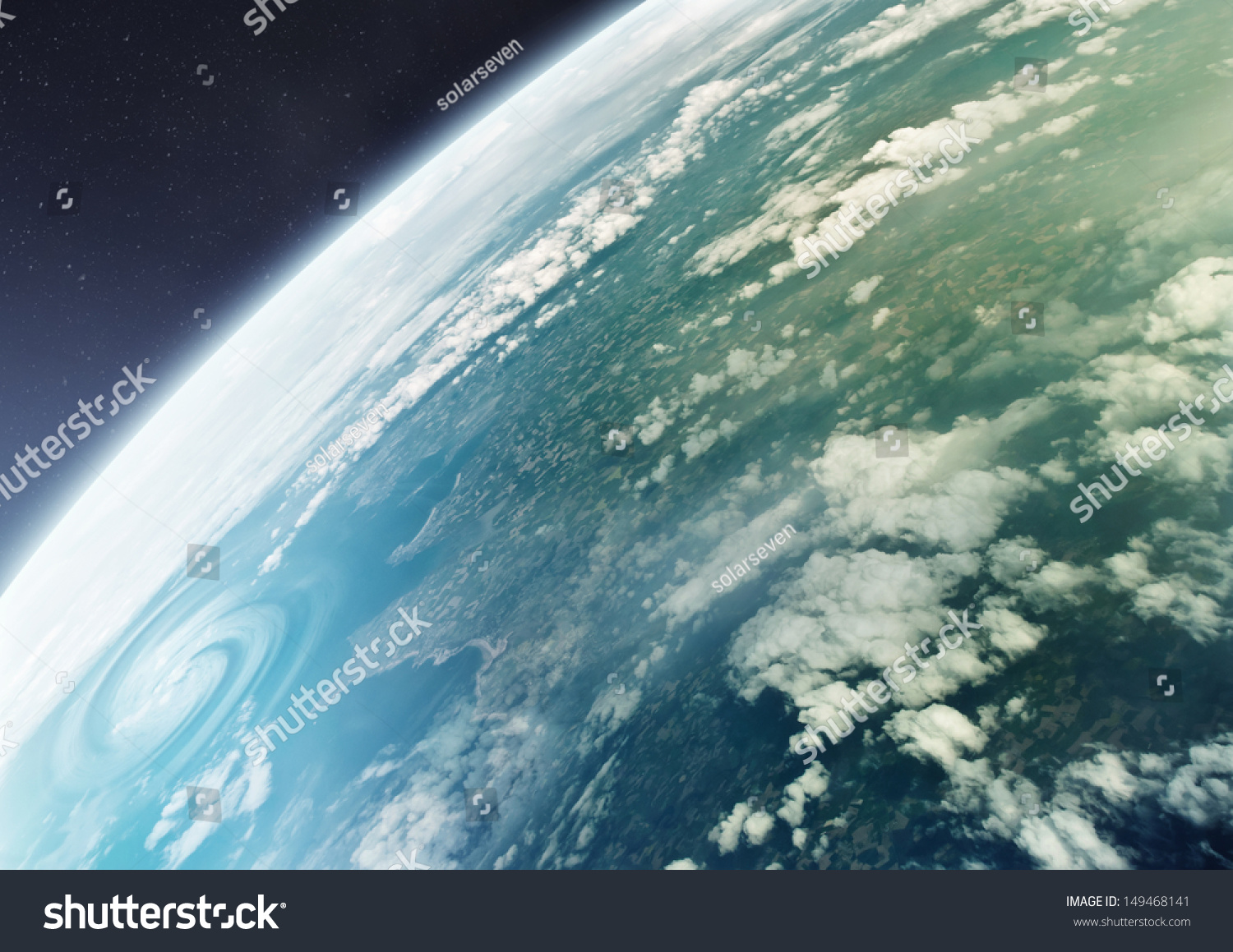 蓝色星球——地球,地球的生命.插图.没有使用nasa图像