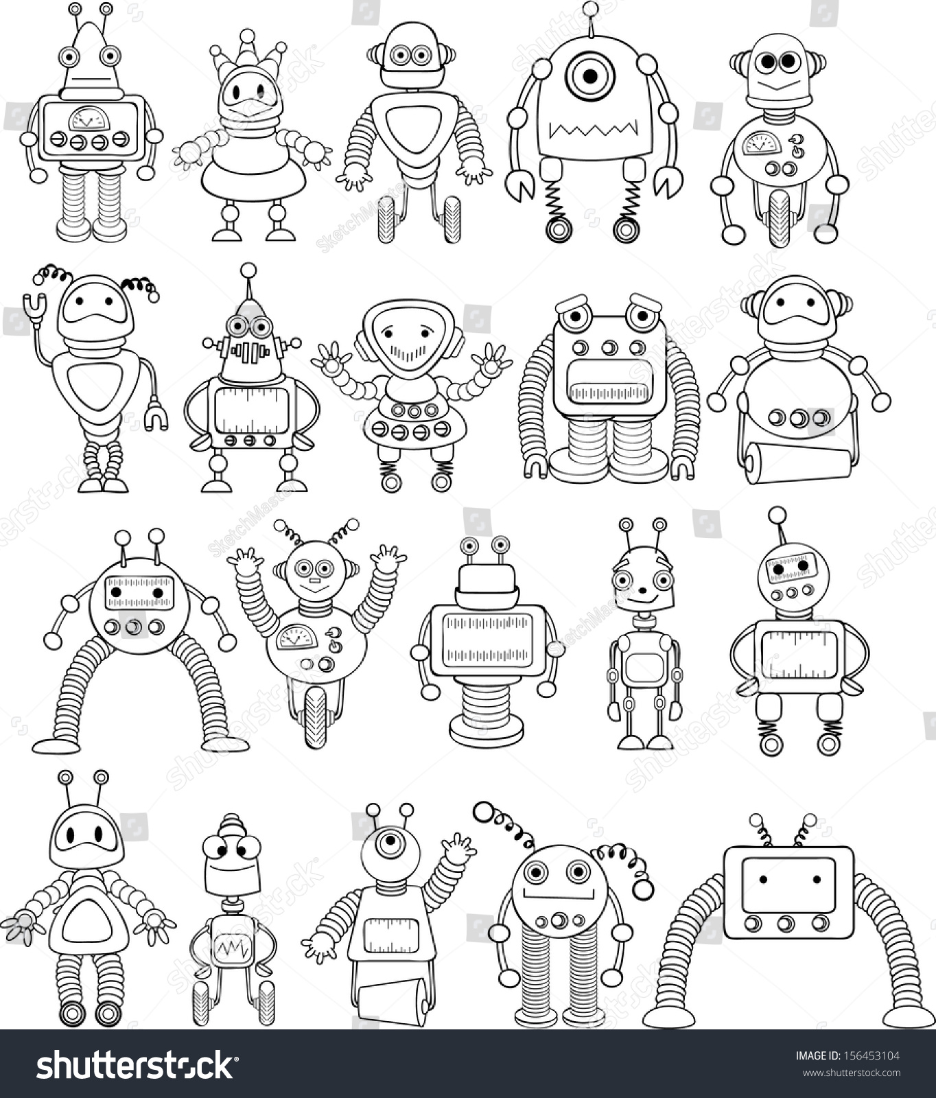超可爱卡通机器人设计欣赏 - 爱玩甄选LOT图站
