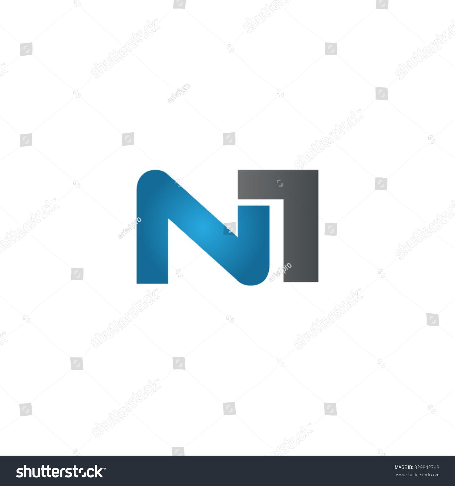 NI公司联系信标志蓝色