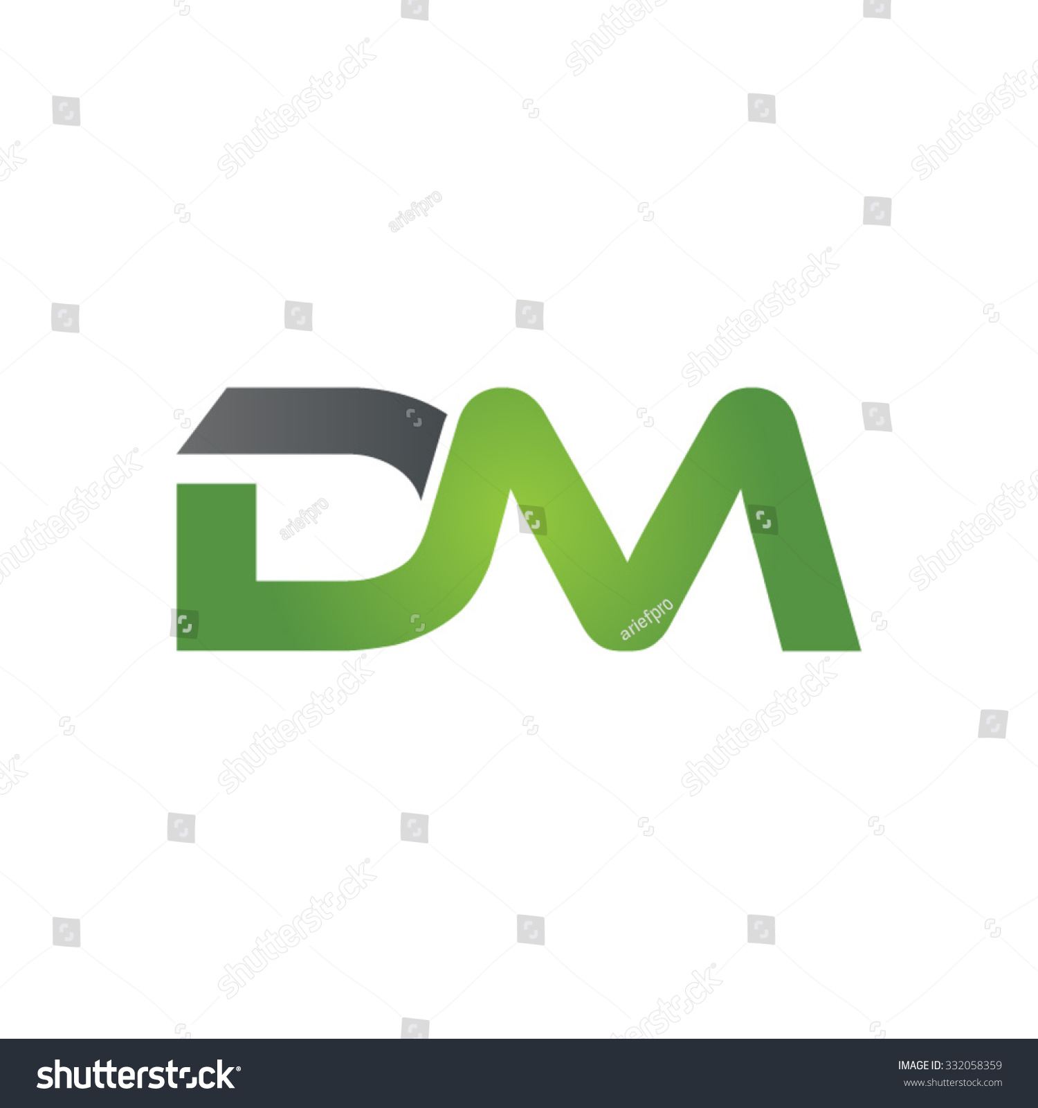 DM公司联系信标志绿色-商业\/金融,符号\/标志-海