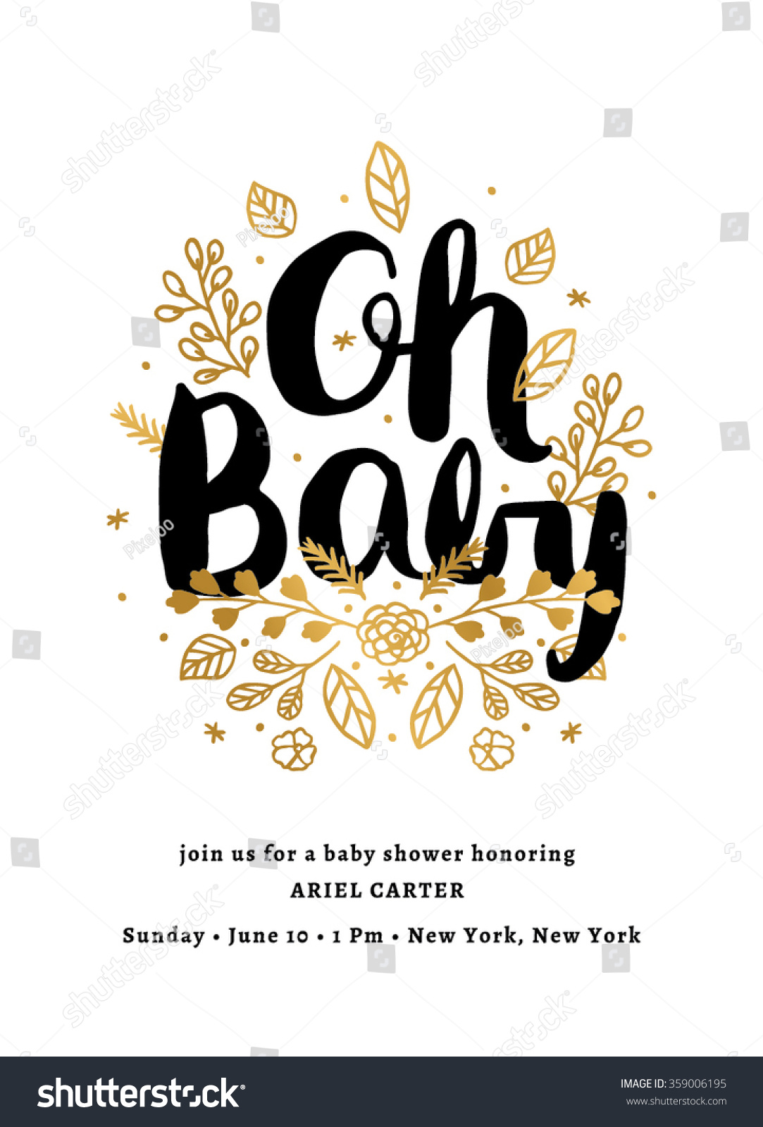 baby shower invitation template-nature,miscellaneous-海洛创意