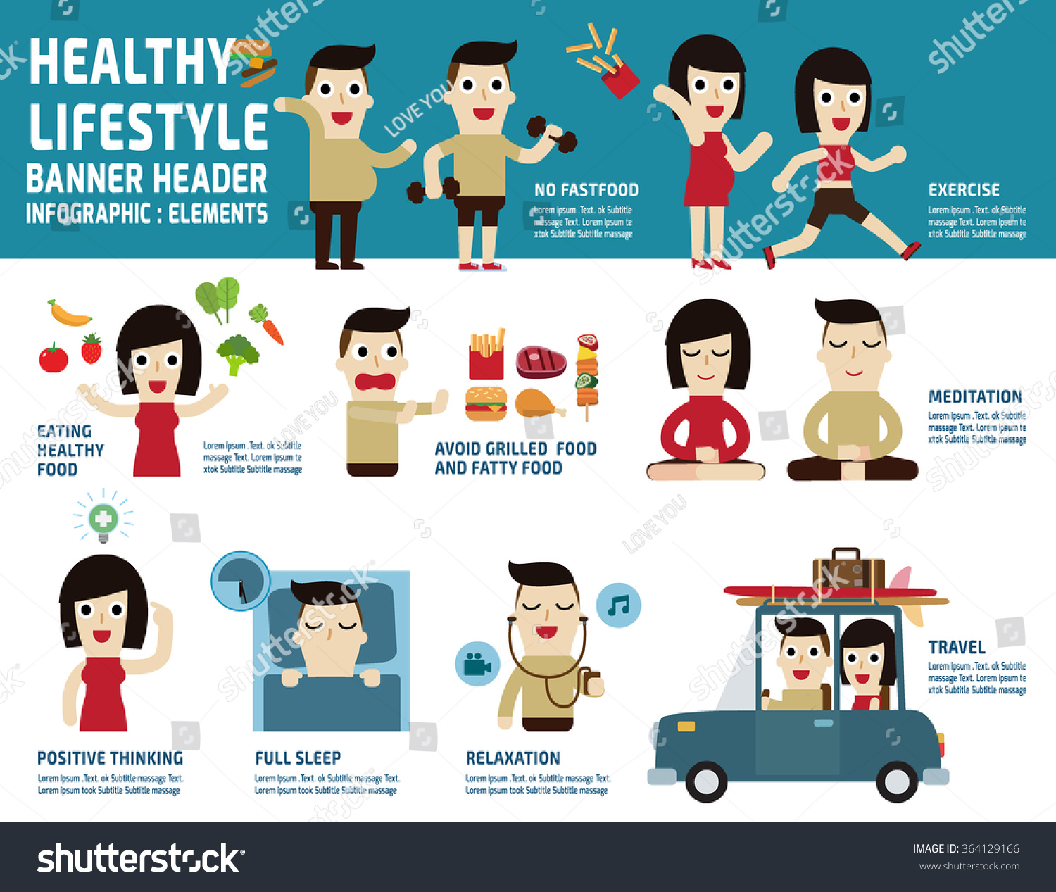 healthy lifestyle. infographic elements. health