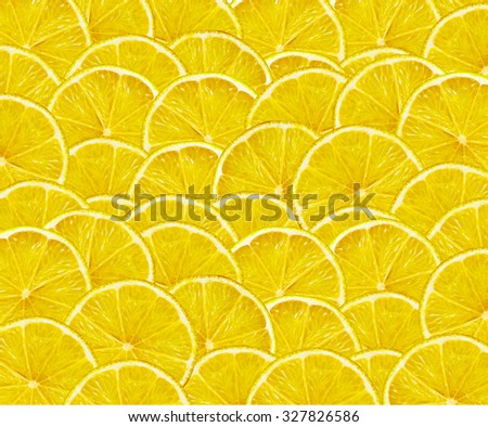 fresh yellow lemon slices such as fruit background