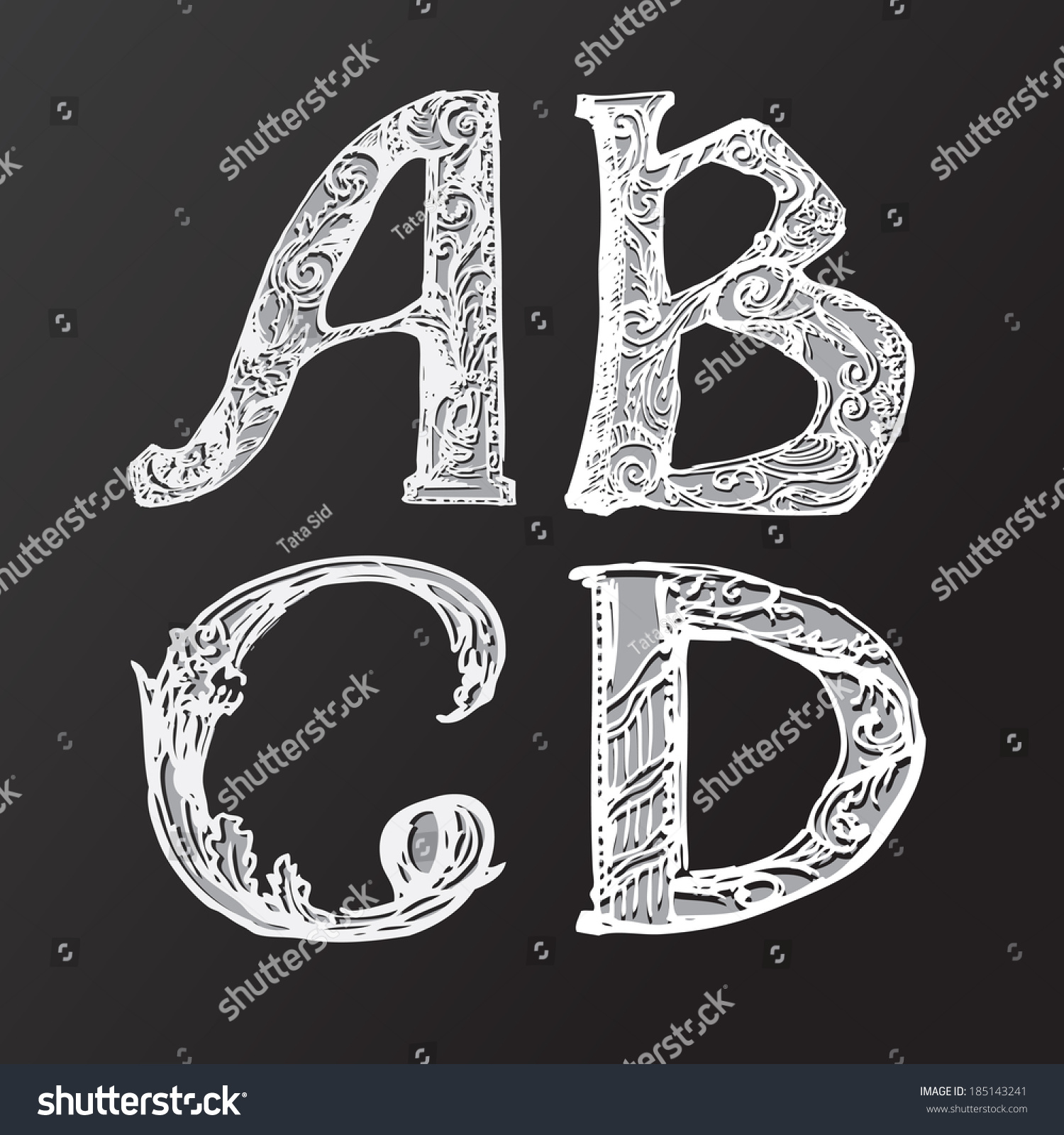 abcd vector(字母-藝術,符號/標誌-海洛創意(hellorf)-shutterstock