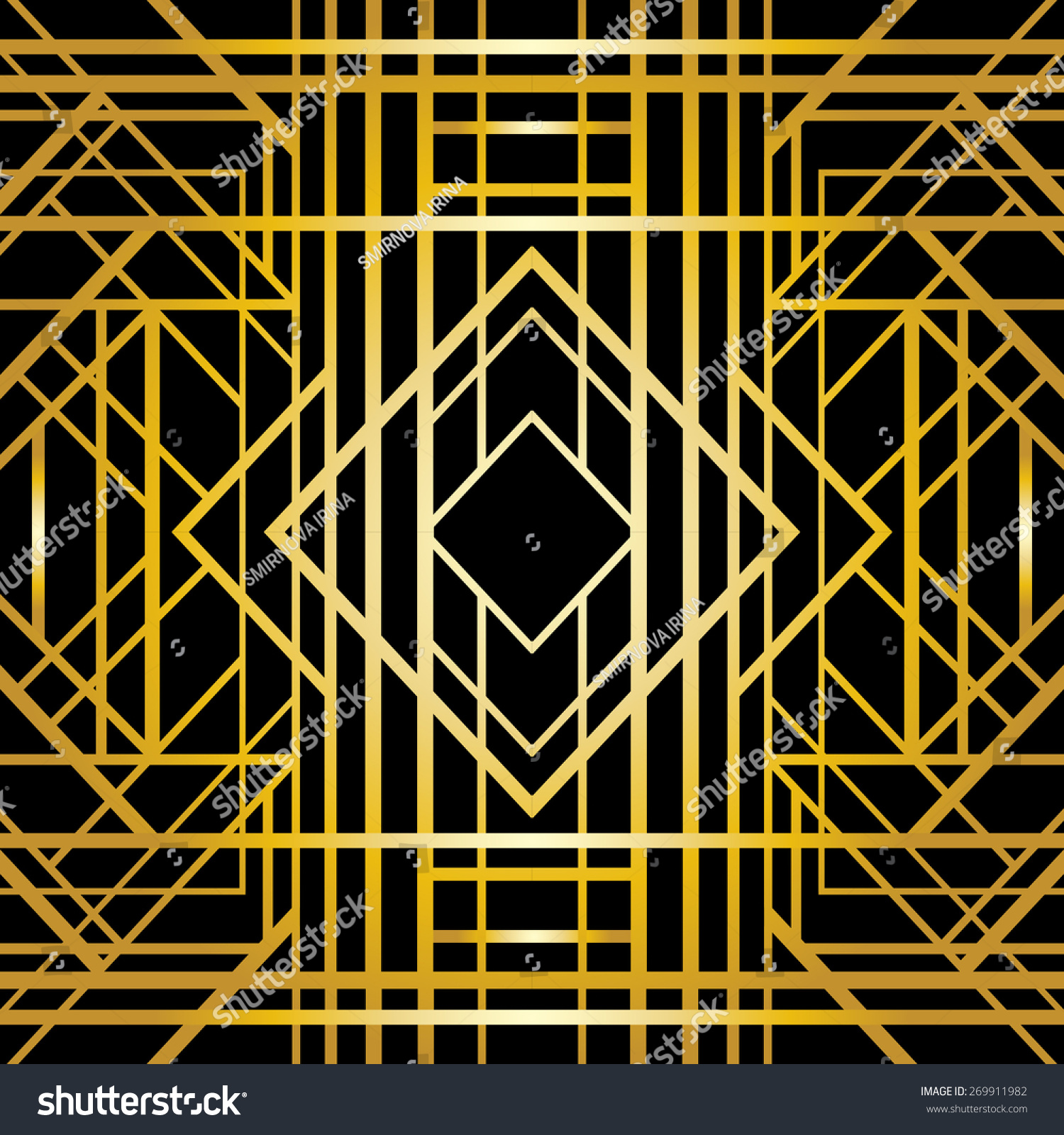 art deco geometric pattern (1920s style), seamless wallpaper