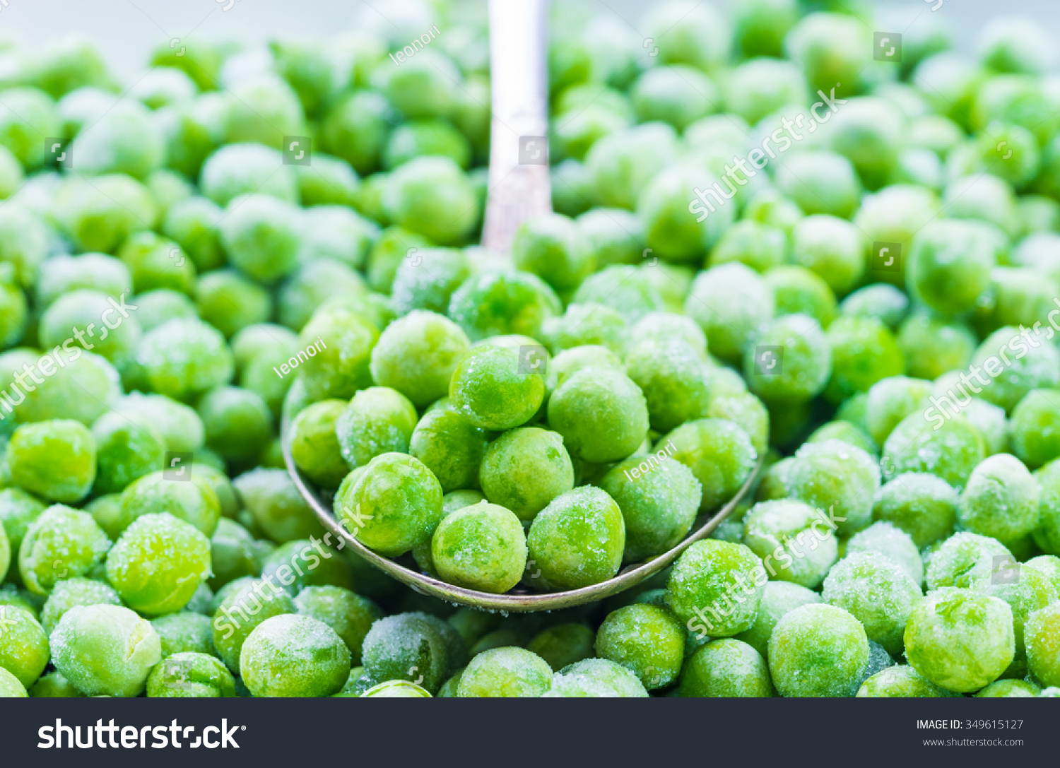 green peas macro, frozen vegetables.
