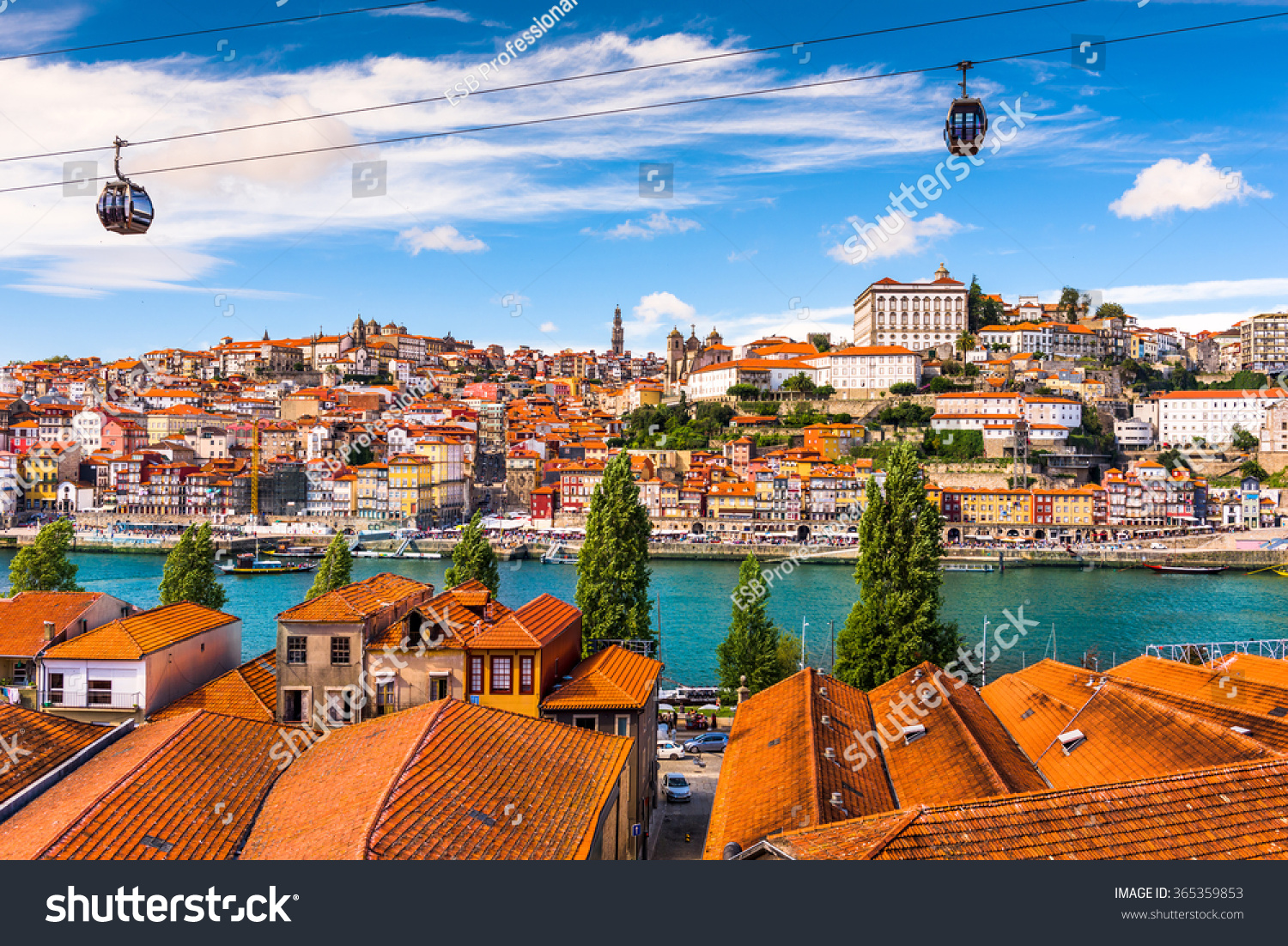 porto, portugal old town on the douro river.