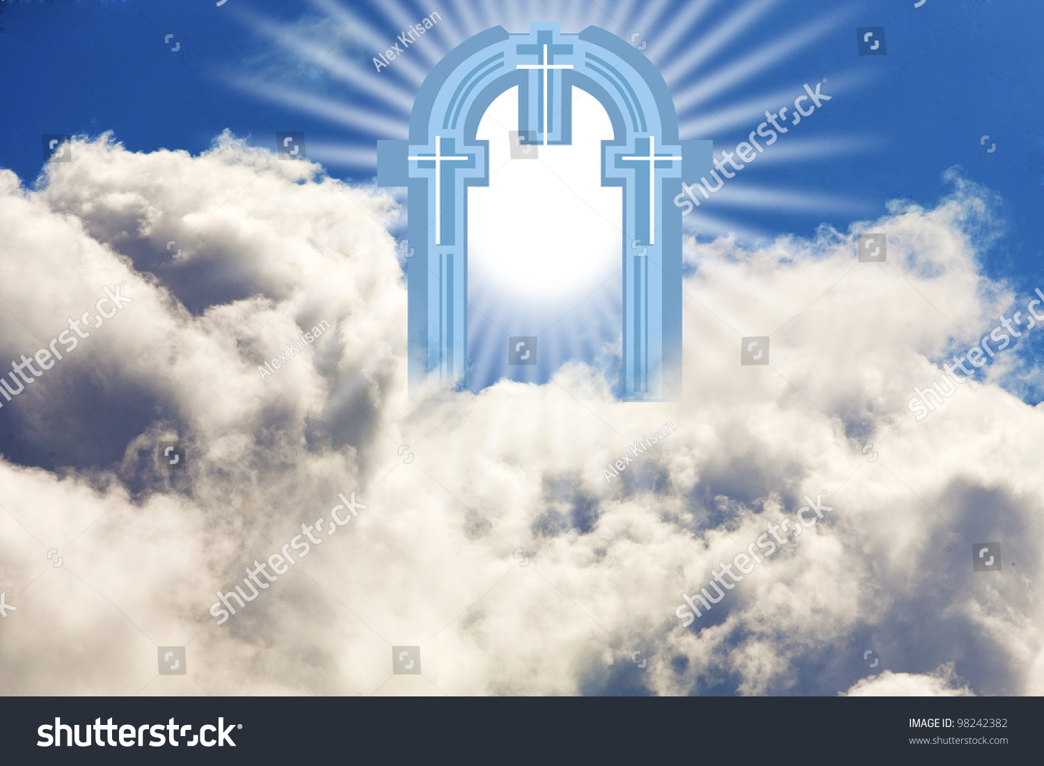 天堂之门背景图图片